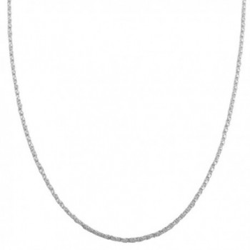 Sterling Silver 1.1mm Twisted Box Chain (16- 18- 20- 22- 24 or 30 inch) - CM118L95XOH