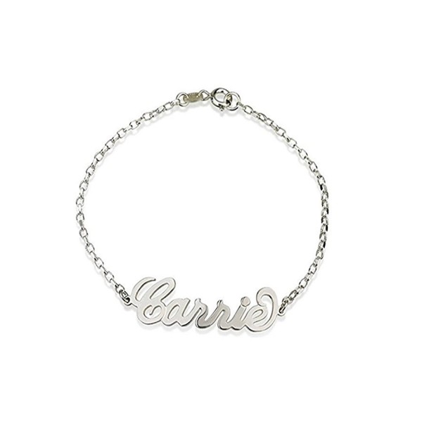 Silver Infinity Names Bracelet Personalized 2 Names Bracelet Infinity Bracelet Custom for Gift - Siliver - C3188THN546