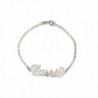 Silver Infinity Names Bracelet Personalized 2 Names Bracelet Infinity Bracelet Custom for Gift - Siliver - C3188THN546