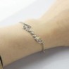 Personalized Sterling Silver Anklet Bracelet