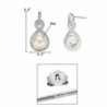 EleQueen Sterling Freshwater Cultured Infinity in Women's Drop & Dangle Earrings