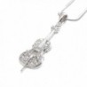 Spinningdaisy Silver Crystal Miniature Necklace in Women's Pendants