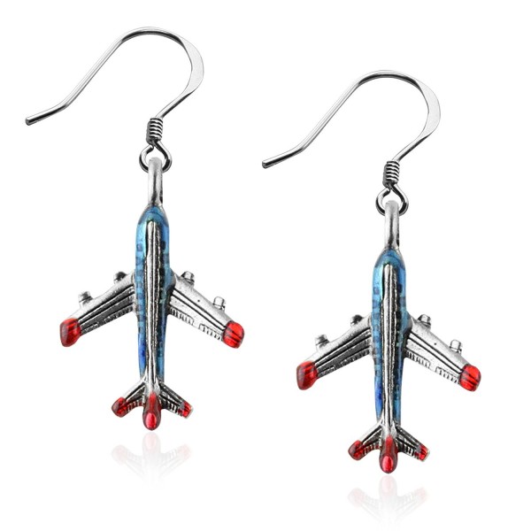 Whimsical Gifts Flight Attendant Charm Earrings - CO12N1K4D5C