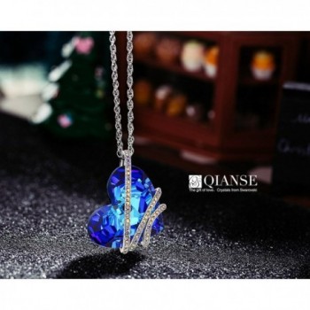 QIANSE Necklace Swarovski Crystals Necklaces in Women's Pendants