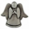 PinMart's Antique Silver Religious Spiritual Angel Praying Lapel Pin - CV119PEN9Q1