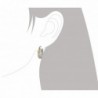 Sterling Silver Accents Engraved Earrings in Women's Hoop Earrings