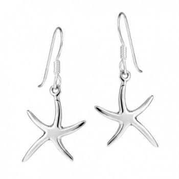 Dancing Starfish .925 Sterling Silver Dangle Earrings - CO11C608AF5