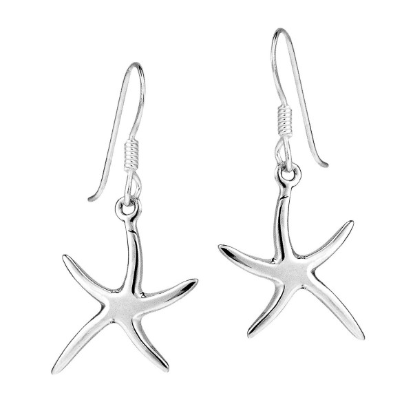 Dancing Starfish .925 Sterling Silver Dangle Earrings - CO11C608AF5