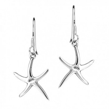 Dancing Starfish Sterling Silver Earrings in Women's Drop & Dangle Earrings