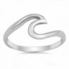 Sterling Silver Wave Ring - CP12GTVPGK9