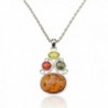 SUMAJU Pendant Necklace Artifical Colorful