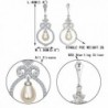 EVER FAITH Sterling Simulated Chandelier in Women's Drop & Dangle Earrings