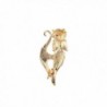 Lux Accessories Goldtone Bling Brooch