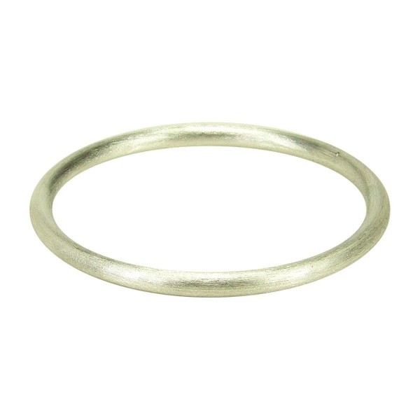 Sheila Fajl Round Tubular Brush Bangle in Brush Silver Plated - CP122IWTLSL