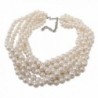 Kalse Simulated Cluster Statement Necklace in Women's Pearl Strand Necklaces