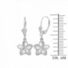 Sterling Hawaiian Flower Plumeria Earrings