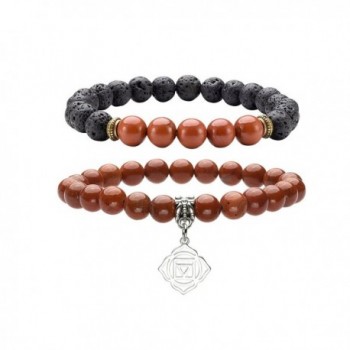 QGEM Healing Crystal Bracelet Meditation Muladhara - Red Jasper-Muladhara - C41855GT5O0