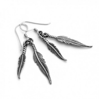 Oxidized Sterling American Dangling Earrings