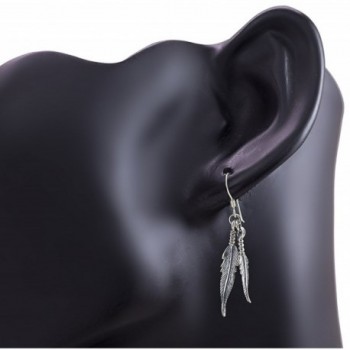 Oxidized Sterling American Dangling Earrings in Women's Drop & Dangle Earrings