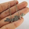 WEIGHT BEAUTIFUL STERLING DRAGONFLY EARRING