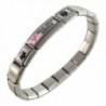 Breast Cancer Survivor Medical ID Alert Italian Charm Fashion Bracelet Awareness - CE11B9QV7UD