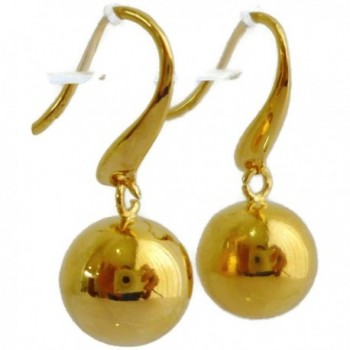 Yellow Plated Glitter Ornaments Earrings