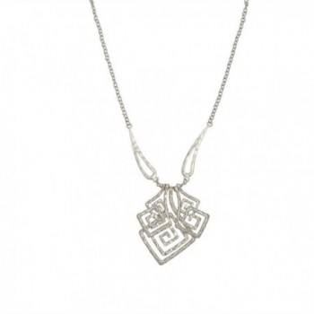 Silver Geometric Square Necklace Earring in Women's Jewelry Sets