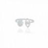 NYC Sterling Women Sterling Silver Evil Eye Hamsa Novelty Statement Ring - CC187IXEQ8N