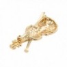 chelseachicNYC Jewel Crystal Violin Brooch in Women's Brooches & Pins