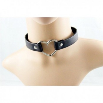 Freedi Choker Leather Collar Necklace in Women's Choker Necklaces