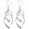 Tapp Collections Fashionable Sterling Silver Double Marquise Loops Design Earrings - CO11BBHRI53