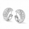 Sterling Zirconia Simulated Diamond Earrings in Women's Hoop Earrings