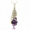 MAFMO Crystal Necklace Earrings Gold plated