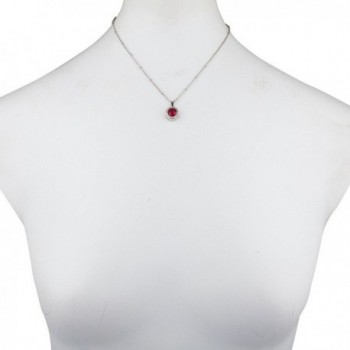 Lux Accessories Birthstone Pendant Necklace