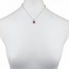 Lux Accessories Birthstone Pendant Necklace in Women's Pendants