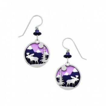 Sienna Sky Purple Moose Overlay Disc Earrings 2011 - CP12O20P672