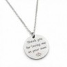 Thank you for loving me as your own mother father Gift step mom dad Gift Stainless Steel Pendant Necklace - C0186IDYHOU