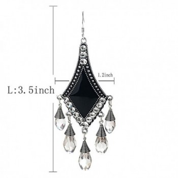 She Lian Rhinestone Chandelier Earrings in Women's Drop & Dangle Earrings