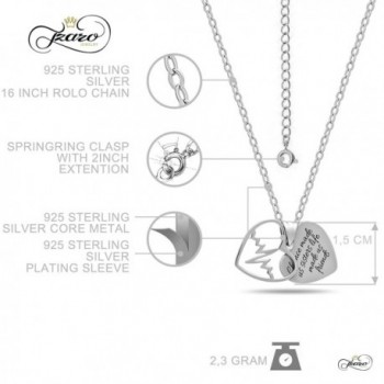 Sterling Silver Sister Necklace Forever in Women's Pendants