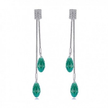 Teardrop Earrings Fashion Jewelry Earrings - Earrings- Green Color - C11834EYLWH