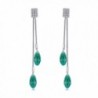 Teardrop Earrings Fashion Jewelry Earrings - Earrings- Green Color - C11834EYLWH