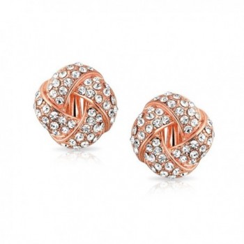 Bling Jewelry Crystal Earrings Plated in Women's Clip-Ons Earrings