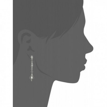 Downton Abbey Stardust Silver Tone Simulated in Women's Drop & Dangle Earrings