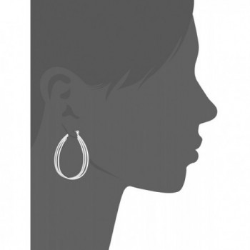 Napier Simple Silver Tone Layered Earrings