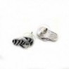 Zebra Striped Flip flop Earrings Island in Women's Stud Earrings