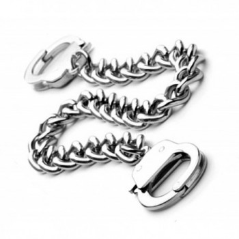 Handcuffs Bracelet with Stainless Steel Chain - C9184TID88Z