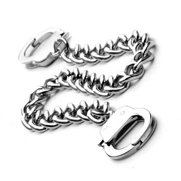 Handcuffs Bracelet with Stainless Steel Chain - C9184TID88Z