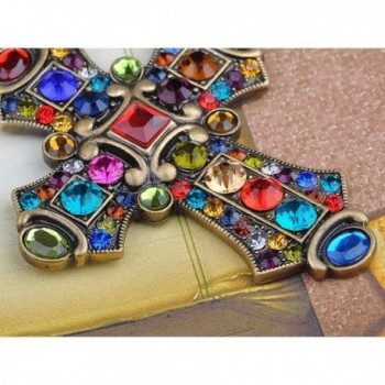 Alilang Antique Colorful Rhinestone Necklace