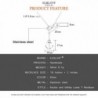 ELBLUVF Stainless Infinity Necklace 18inches in Women's Y-Necklaces