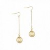 Dokreil Super Long Sphere Tassel Dangel Lightweight Women's Drop Earrings - Golden - CD186YMRSC2